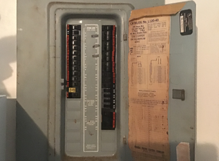 Federal Pacific Circuit Breaker Panel