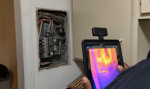 thermal imaging of electrical panel